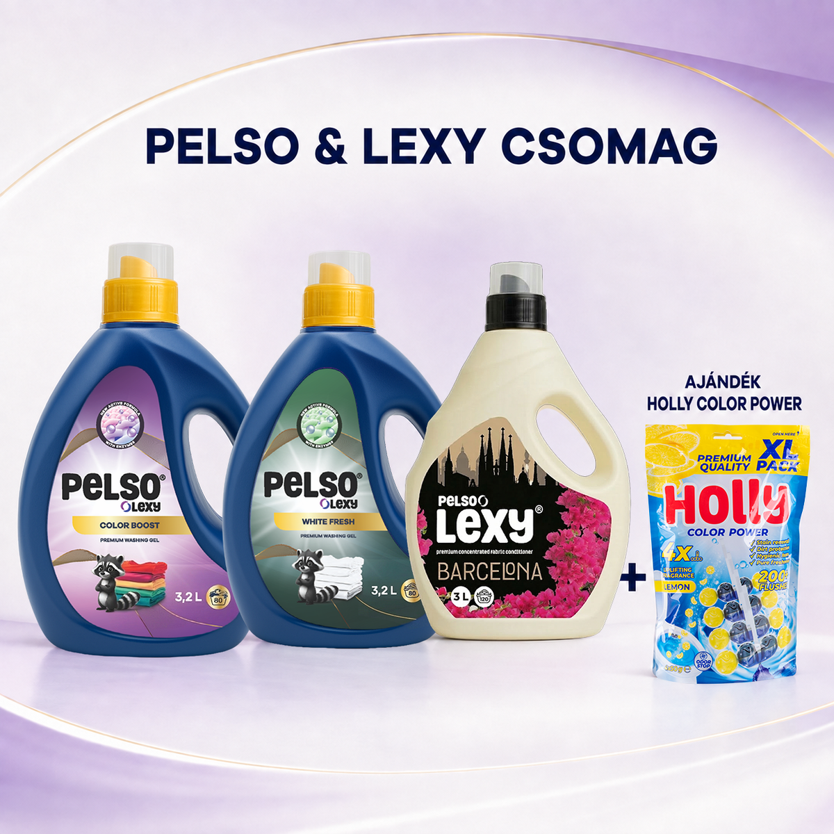 Pelso-Lexy csomag + AJÁNDÉK HOLLY COLOR POWER