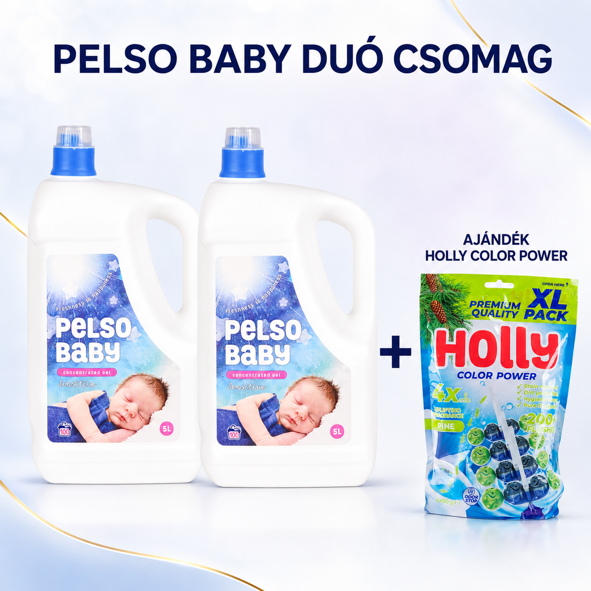 Pelso Baby Duó csomag + AJÁNDÉK HOLLY COLOR POWER