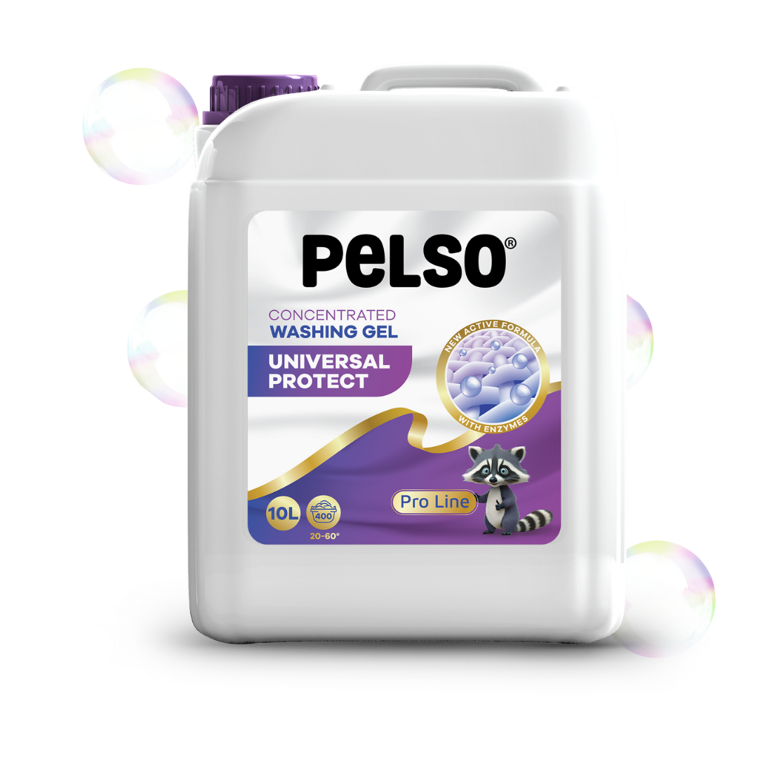 PELSO PRO LINE Univerzális folyékony mosószer fehér és színes ruhákhoz 10l