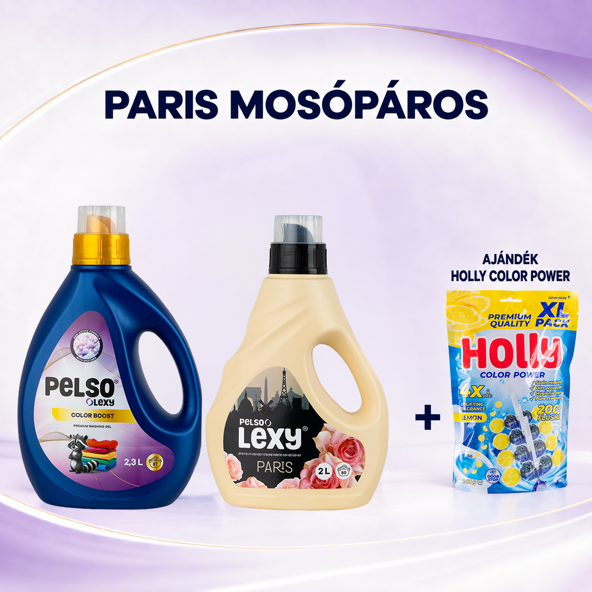 Paris mosópáros csomag + AJÁNDÉK HOLLY COLOR POWER